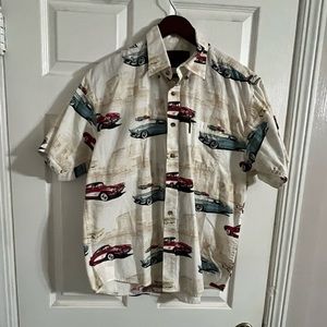 North River mens pattern shirt , vintage cars